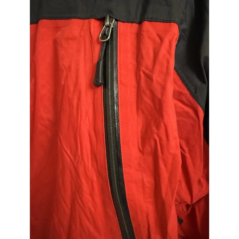 Vintage The North Face Hyvent Windbreaker Jacket Full Zip Red Black Men's Large